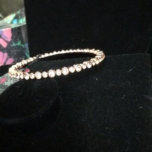 Golden gem bangle bracelet